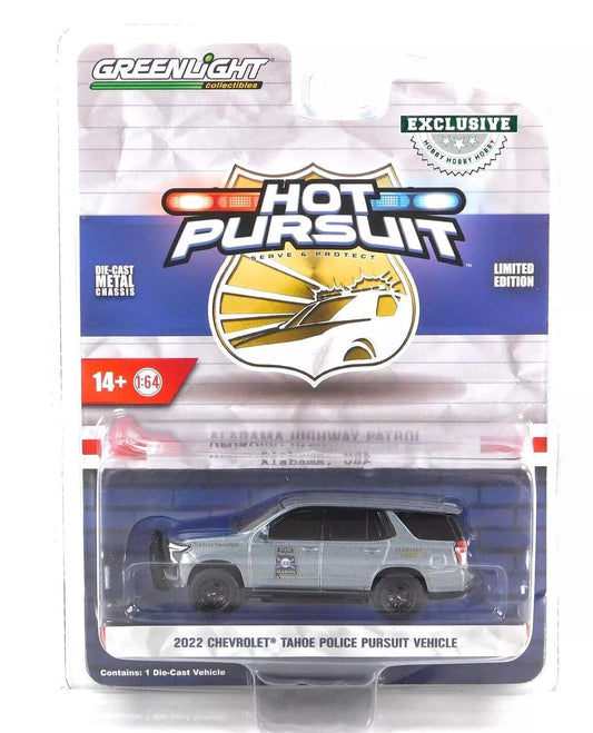 Greenlight - Chevrolet Tahoe 2022 Police Pursuit Vehicle Alabama - Greenlight Series Hot Pursuit - Scala 1/64