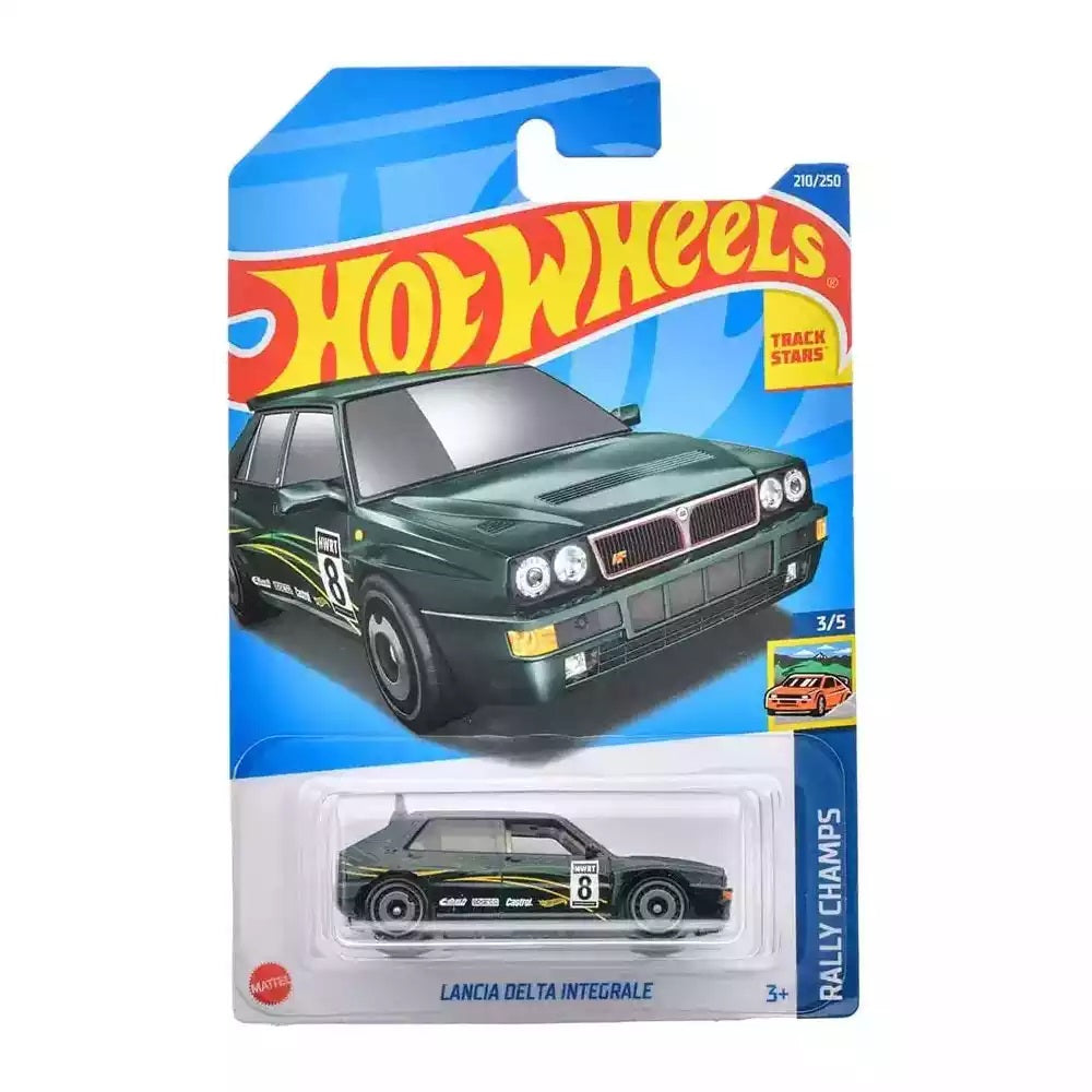 Hot Wheels - Lancia Delta Integrale Green - Rally Champs - Scala 1/64 Circa