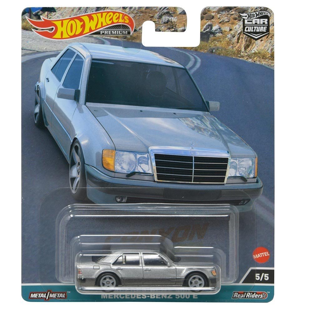 Hot Wheels Premium Mercedes-Benz 500E Silver - Series Car Culture - Scala 1/64