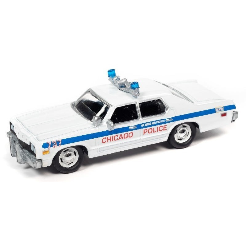 Johnny Lightning - Dodge Monaco 1975 Chicago Police The Blues Brothers - Scala 1/64