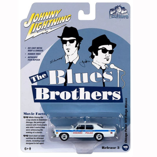 Johnny Lightning - Dodge Monaco 1975 Chicago Police The Blues Brothers - Scala 1/64