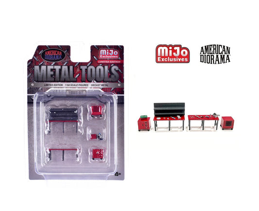 American Diorama - "Metal Tools" Set A of 5 Pieces Limited Edition MiJo Exclusives - Scala 1/64 AD-2409MJ