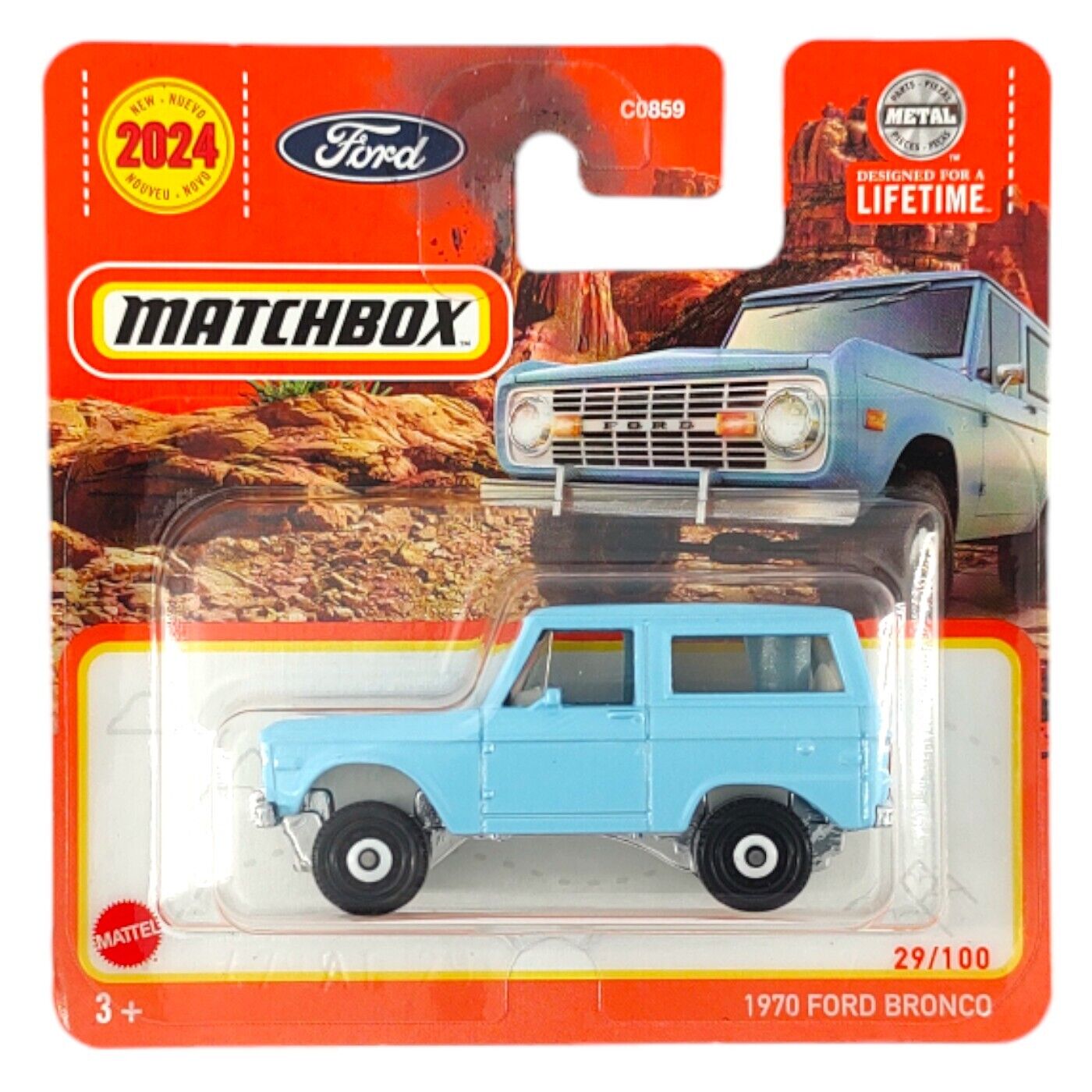 Matchbox - Ford Bronco 1970 #29- Matchbox - Scala 1/64 Circa