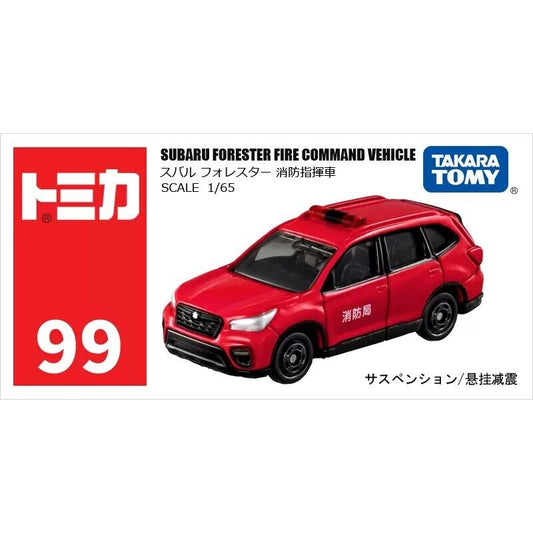 Takara Tomy Tomica - Subaru Forester Fire Command Vehicle - Scale 1/65