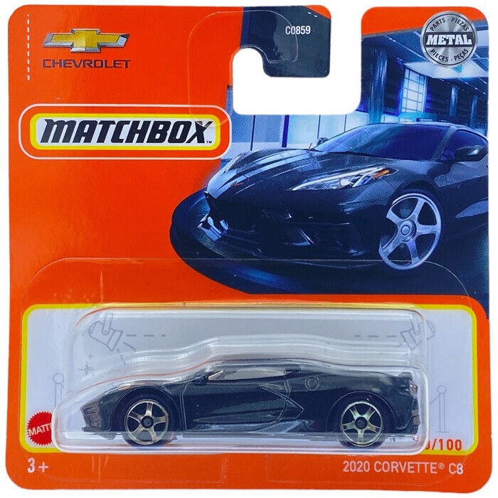 Matchbox - Chevrolet Corvette C8 2020 Black #20 - Matchbox - Scala 1/64 Circa