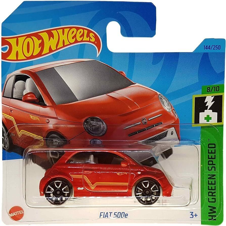 Hot Wheels - Fiat 500e Red - Scale 1/64 Approx