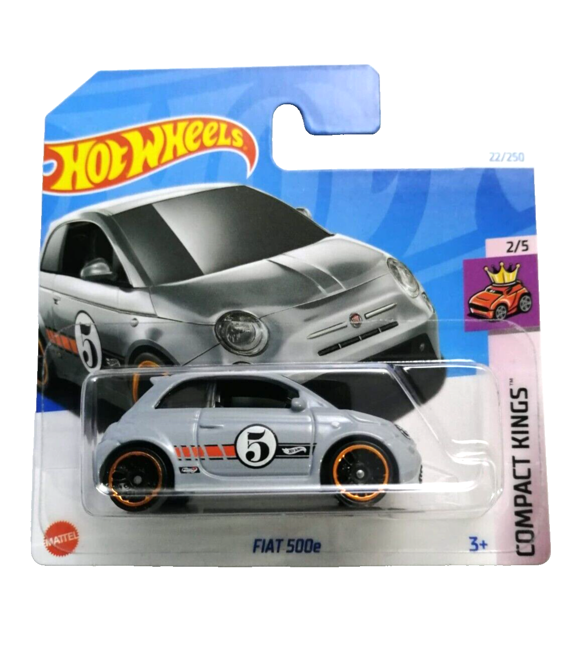 Hot Wheels - Fiat 500e Grey - Scala 1/64 Circa