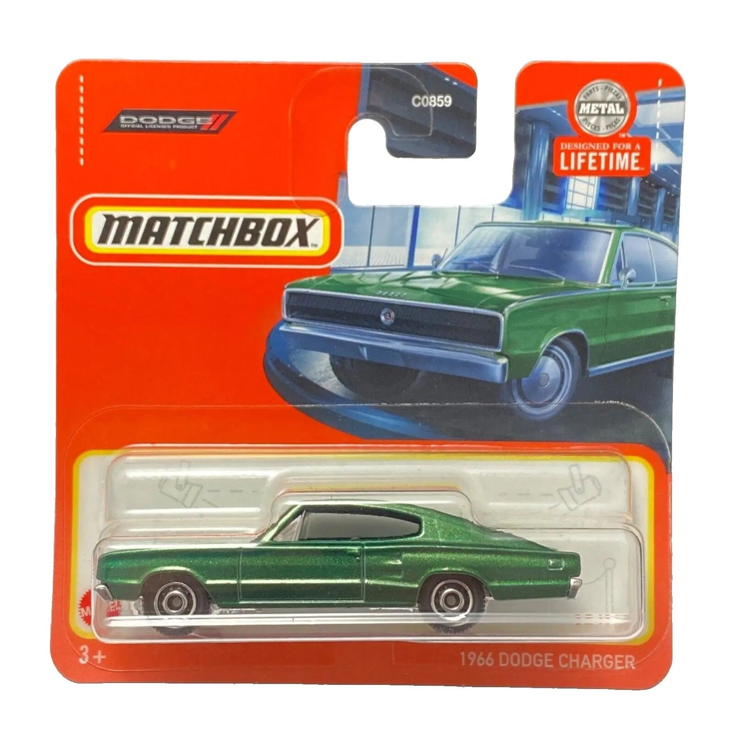 Matchbox - Dodge Charger 1966 Green #13 - Matchbox - Scala 1/64 Circa