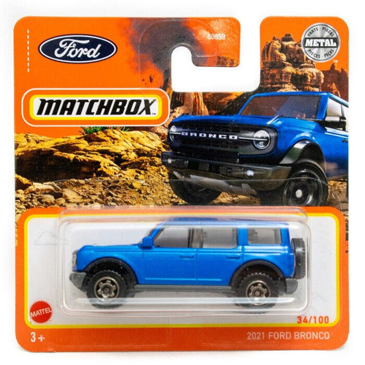 Matchbox - Ford Bronco Light Blue #34 - Matchbox - Scala 1/64 Circa