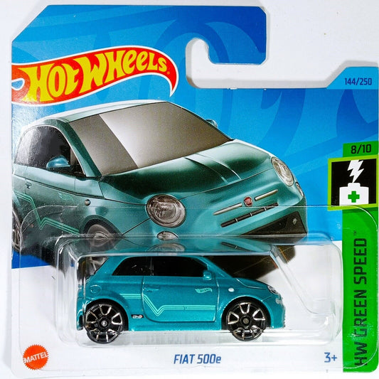 Hot Wheels - Fiat 500e Light Blue - Scale 1/64 Approx