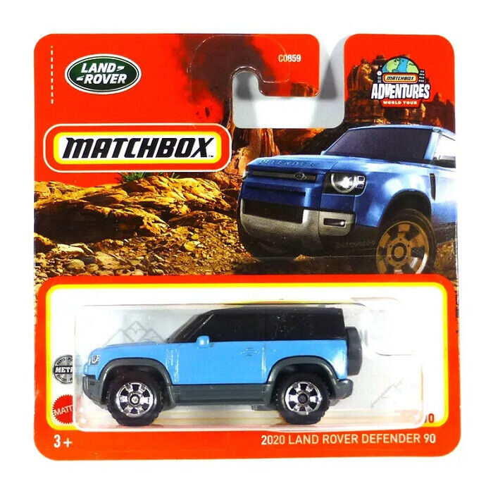 Matchbox - Land Rover Defender 90 Light Blue #69 - Matchbox - Scala 1/64 Circa