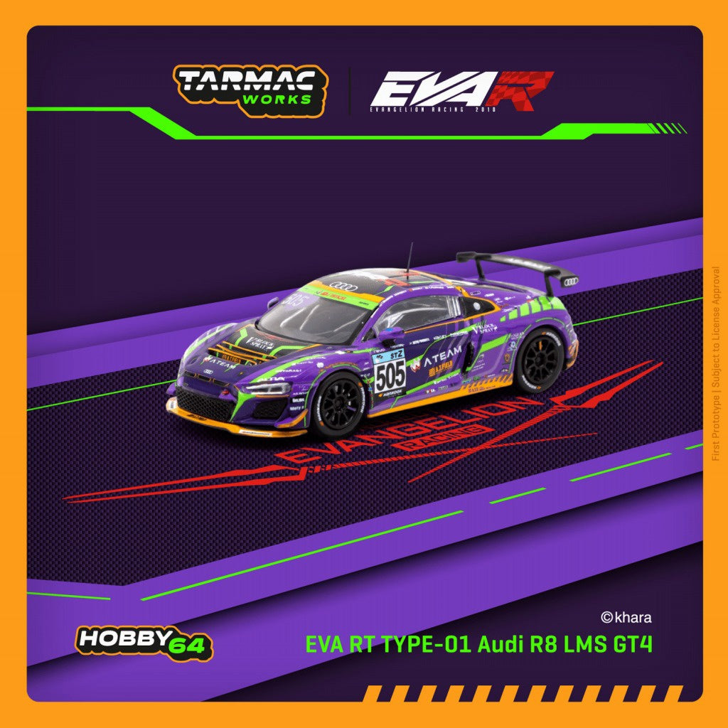 Tarmac Works - EVA RT TEST TYPE-01 Audi R8 LMS GT4Super Taikyu ST-Z 2021 - Scala 1/64 T64-070-EVA21